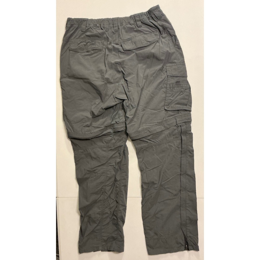 Y2K REI Convertible Cargo Pants Zip Off Shorts Skater Gray Size 30x29 Mens Baggy